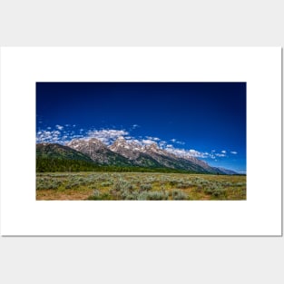 Grand Teton Mountain Range Posters and Art